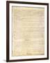 U.S. Constitution Page 3 Plastic Sign-null-Framed Art Print