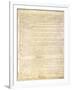 U.S. Constitution Page 3 Plastic Sign-null-Framed Art Print