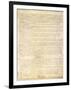 U.S. Constitution Page 3 Plastic Sign-null-Framed Art Print