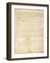 U.S. Constitution Page 3 Plastic Sign-null-Framed Art Print