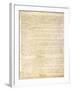 U.S. Constitution Page 3 Plastic Sign-null-Framed Art Print