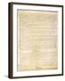 U.S. Constitution Page 3 Plastic Sign-null-Framed Art Print