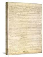 U.S. Constitution Page 3 Plastic Sign-null-Stretched Canvas