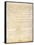 U.S. Constitution Page 3 Plastic Sign-null-Framed Stretched Canvas