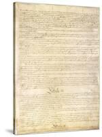 U.S. Constitution Page 3 Plastic Sign-null-Stretched Canvas