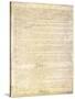 U.S. Constitution Page 3 Plastic Sign-null-Stretched Canvas