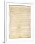 U.S. Constitution Page 3 Plastic Sign-null-Framed Art Print