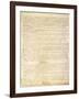 U.S. Constitution Page 3 Plastic Sign-null-Framed Art Print