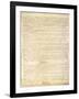 U.S. Constitution Page 3 Plastic Sign-null-Framed Art Print