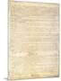 U.S. Constitution Page 3 Plastic Sign-null-Mounted Art Print