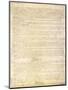 U.S. Constitution Page 3 Plastic Sign-null-Mounted Art Print