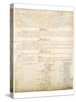 U.S. Constitution Page 4 Art Poster Print-null-Stretched Canvas