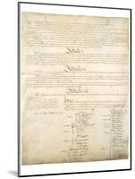 U.S. Constitution Page 4 Art Poster Print-null-Mounted Poster