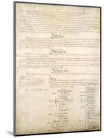 U.S. Constitution Page 4 Plastic Sign-null-Mounted Art Print