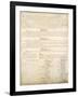 U.S. Constitution Page 4 Plastic Sign-null-Framed Art Print