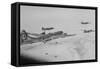 U.S. Far East Air Forces Bomber Command Bomb North Korean Enemy Supply Centers-null-Framed Stretched Canvas