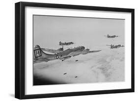 U.S. Far East Air Forces Bomber Command Bomb North Korean Enemy Supply Centers-null-Framed Photo