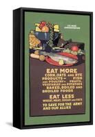 U.S. Food Administration Advisory-L.n. Britton-Framed Stretched Canvas