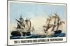 U.S. Frigate United States Capturing H.B.M. Frigate Macedonian-Currier & Ives-Mounted Art Print