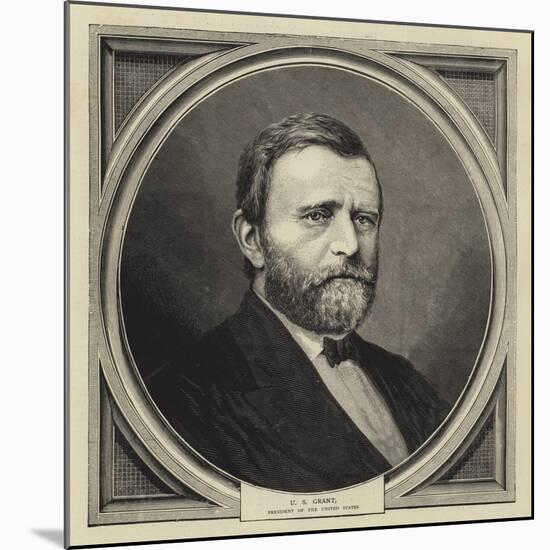 U S Grant, President of the United States-null-Mounted Giclee Print