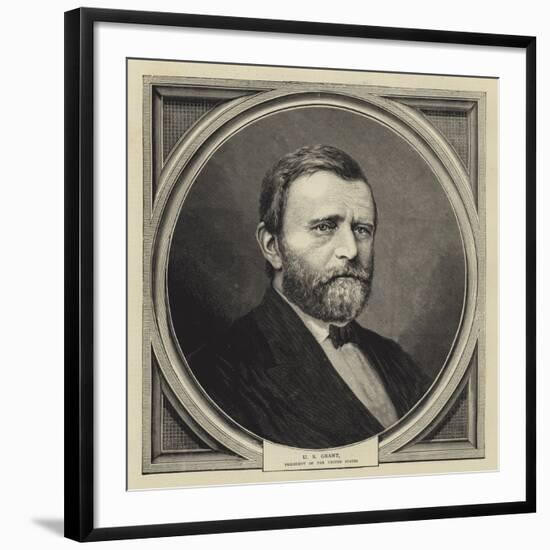 U S Grant, President of the United States-null-Framed Giclee Print