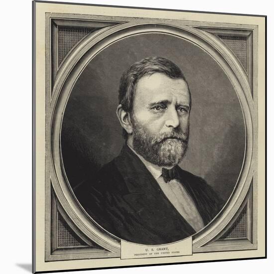 U S Grant, President of the United States-null-Mounted Giclee Print