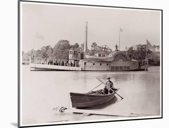 U.S. Gunboat, 1861-65-Timothy O'Sullivan-Mounted Giclee Print