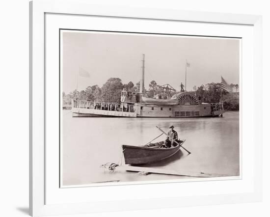 U.S. Gunboat, 1861-65-Timothy O'Sullivan-Framed Giclee Print