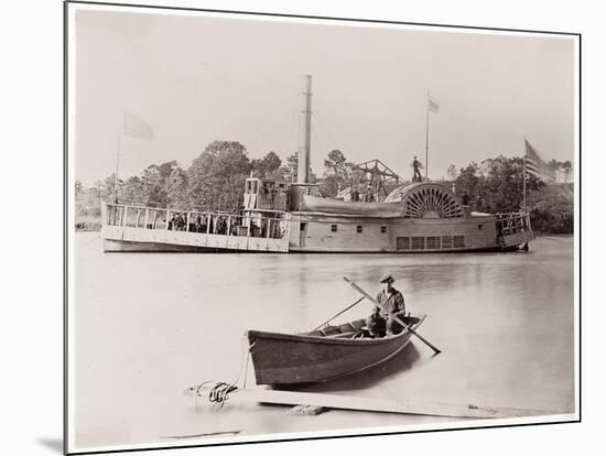 U.S. Gunboat, 1861-65-Timothy O'Sullivan-Mounted Giclee Print