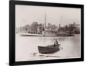 U.S. Gunboat, 1861-65-Timothy O'Sullivan-Framed Giclee Print