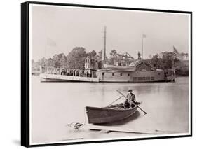 U.S. Gunboat, 1861-65-Timothy O'Sullivan-Framed Stretched Canvas