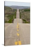 U.S. Highway 85 Through Rolling Prairie in South Dakota-Paul Souders-Stretched Canvas