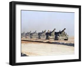 U.S. Howitzers-Dejong-Framed Premium Photographic Print