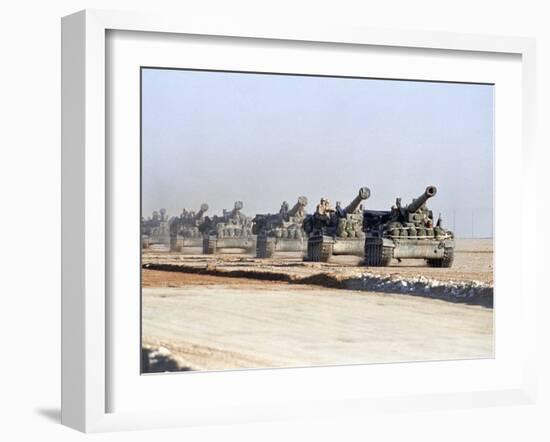 U.S. Howitzers-Dejong-Framed Premium Photographic Print