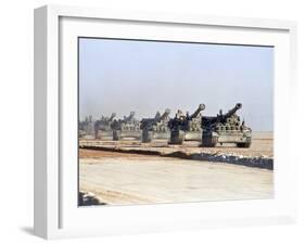 U.S. Howitzers-Dejong-Framed Premium Photographic Print