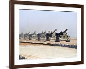 U.S. Howitzers-Dejong-Framed Photographic Print