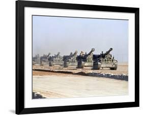 U.S. Howitzers-Dejong-Framed Photographic Print