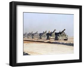 U.S. Howitzers-Dejong-Framed Photographic Print