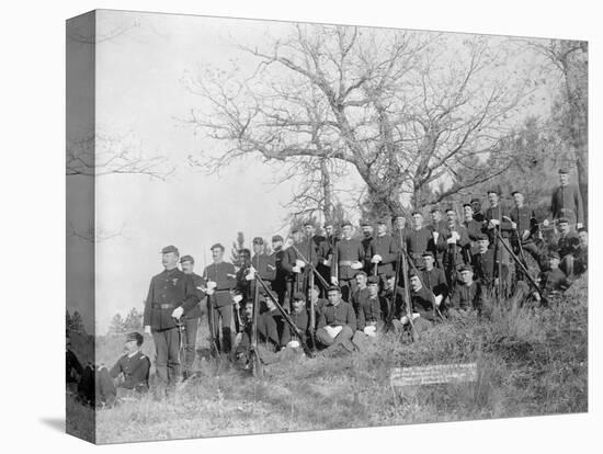 U.S. Infantry Resting Near Fort Meade-null-Stretched Canvas