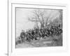 U.S. Infantry Resting Near Fort Meade-null-Framed Photographic Print