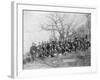 U.S. Infantry Resting Near Fort Meade-null-Framed Photographic Print