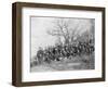 U.S. Infantry Resting Near Fort Meade-null-Framed Photographic Print