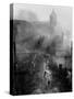 U.S. Infantrymen Move Down a Street in Waldenburg During the 7th Army Advance-null-Stretched Canvas