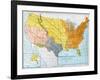 U.S. Map, 1776/1884-null-Framed Giclee Print