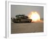 U.S. Marine Corps Personnel Fire Their M1A1 Main Battle Tank Gun-Stocktrek Images-Framed Photographic Print