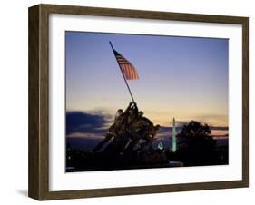 U.S. Marine Corps War Memorial Arlington National Cemetery Arlington Virginia, USA-null-Framed Photographic Print