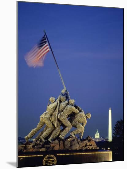 U.S. Marine Corps War Memorial Arlington National Cemetery Arlington Virginia, USA-null-Mounted Photographic Print