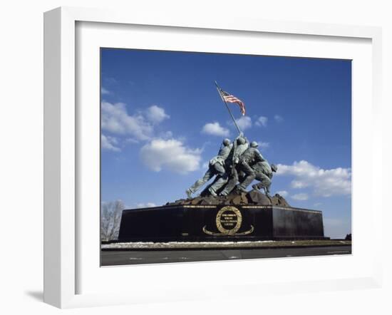 U.S. Marine Corps War Memorial Arlington National Cemetery Arlington Virginia, USA-null-Framed Photographic Print