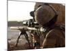 U.S. Marine Looks Through the Scope of His M16A4 Rifle for Enemy Forces-Stocktrek Images-Mounted Photographic Print