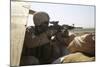 U.S. Marine Mans a Security Post During a Mission in Afghanistan-null-Mounted Photographic Print